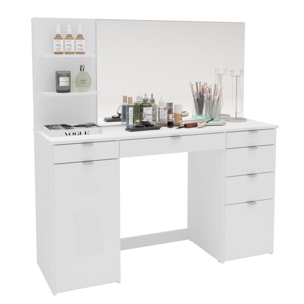 Amelia Vanity with Mirror Polifurniture